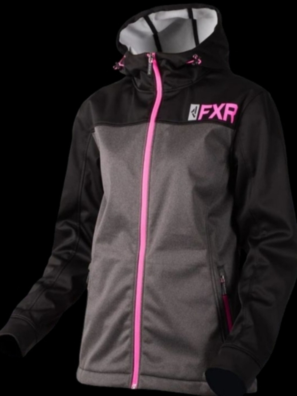 FXR Tech Gear Women's Black & Gray Insulated Ski Jacket with Pink Accents - Picture 2 of 5